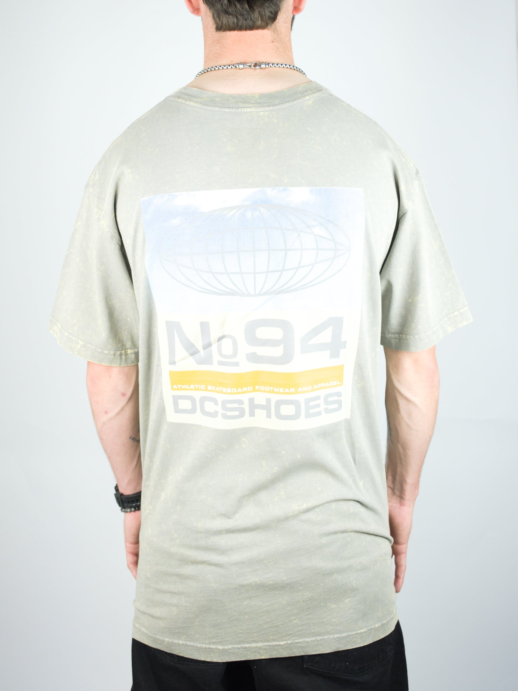 Dc shoes - 94 elevate tee shirt - moon mist rain wash