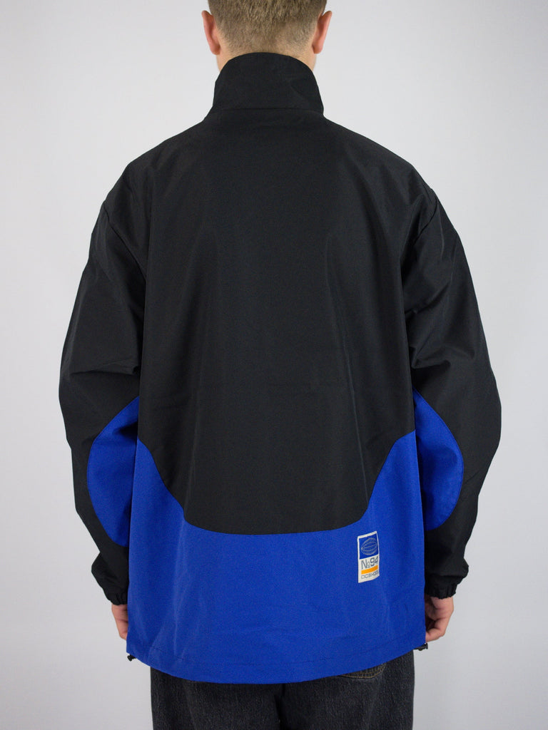 Dc shoes - all terrain waterproof windbreaker jacket - black / blue jackets grind supply company uk