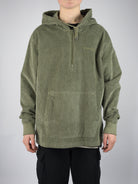 Xl dc shoes - belview quarter zip cordrouy pullover - deep lichen green last ones only