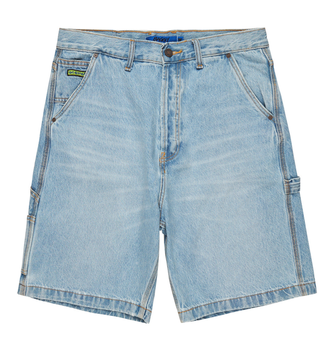 Dc shoes carpenter 22’’ denim shorts for men light wash blue