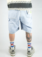 Dc shoes carpenter 22’’ denim shorts for men light wash blue