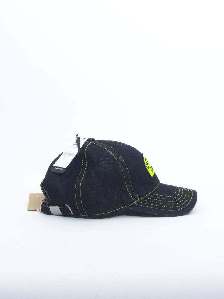 Dc shoes - enduro denim strap back 6 panel cap - black / yellow