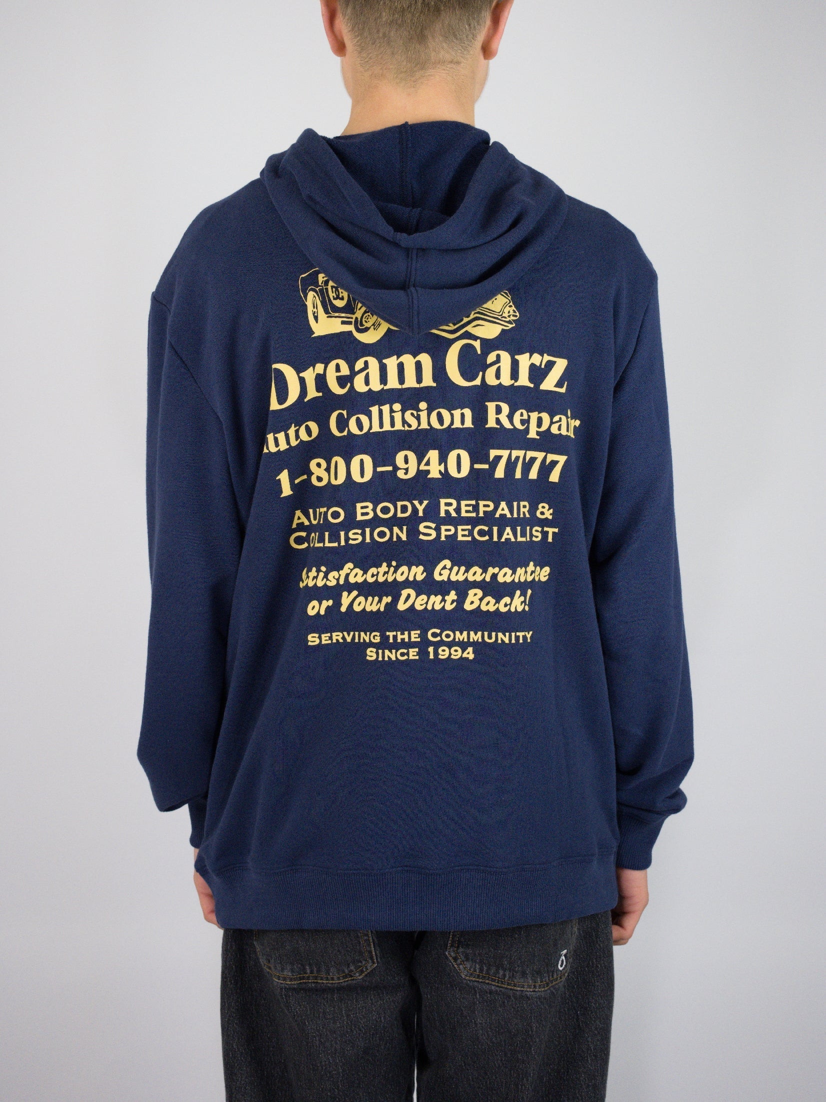 Dc shoes - fix up pull over hoodie - dress blue