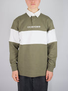 Dc shoes - half time long sleeve polo shirt - vetiver green