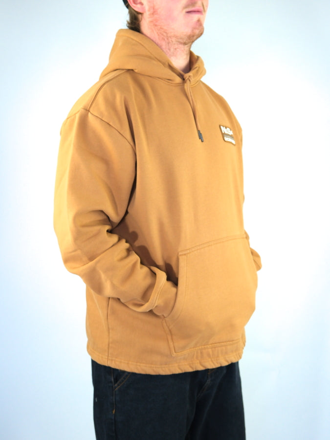 Xl dc shoes - no94 worker hoodie - chipmunk brown last one extra large grind supply company uk