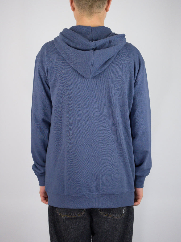 Dc shoes - pallet terry cloth zip through - vintage indigo hoodie grind supply company uk