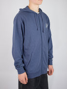 Dc shoes - pallet terry cloth zip through - vintage indigo
