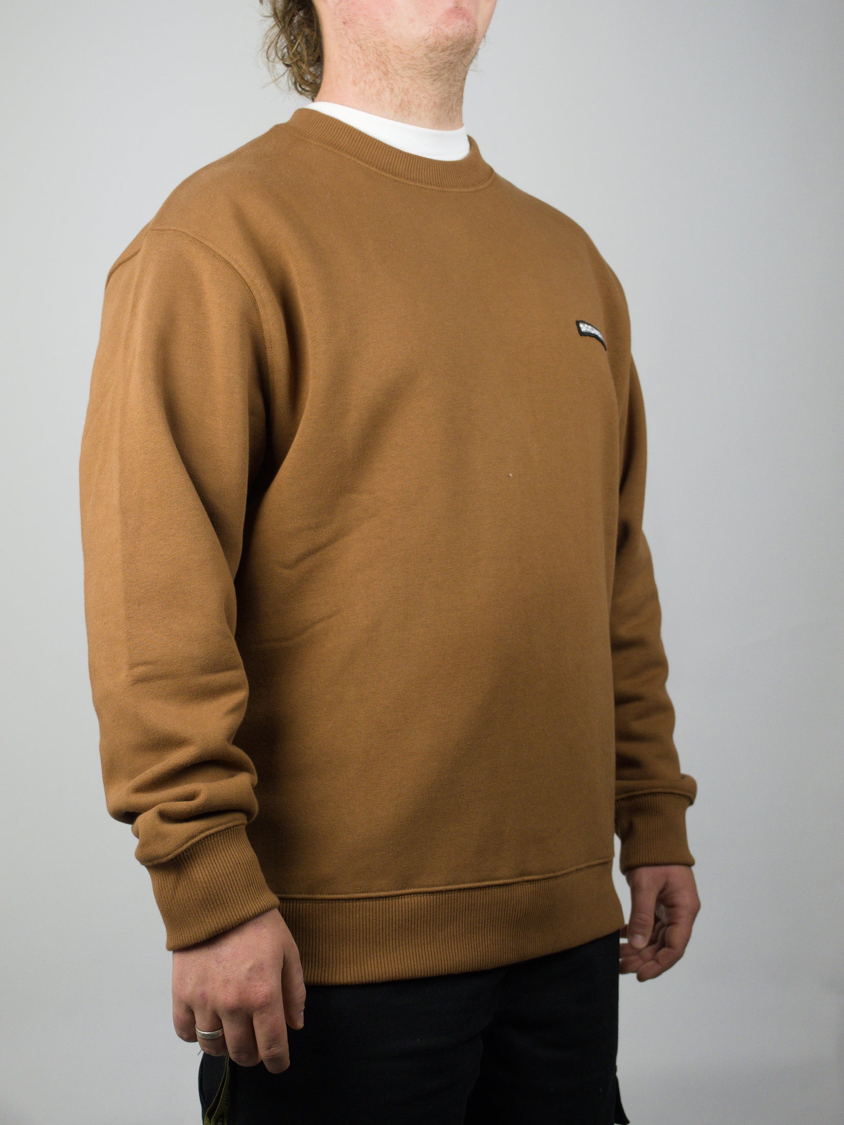 Dc shoes - patch it sweat shirt - toffee brown