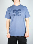 Dc shoes - star hand pigment dyed tee shirt - indigo enzyme wash
