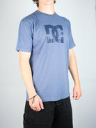 Dc shoes - star hand pigment dyed tee shirt - indigo enzyme wash