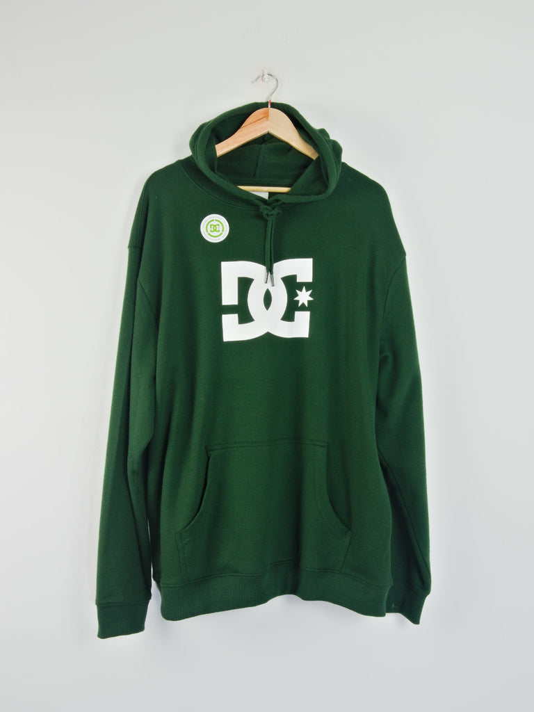 Dc shoes - star pull over hoodie - dark green grind supply company uk