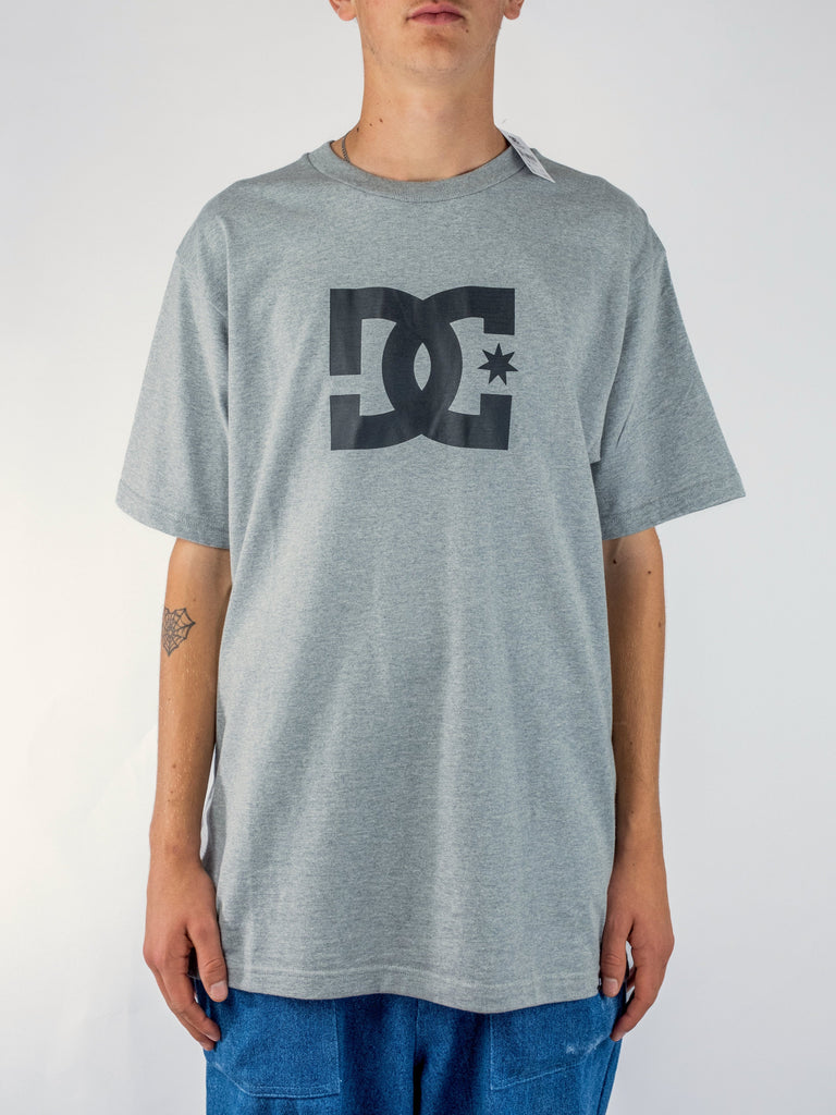 Dc Shoes - Star Tee - Heather Grey Fast Shipping - Grind Supply Co - Online Skateboard Shop