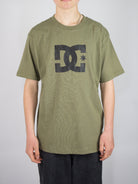 Dc shoes - star tee shirt - deep lichen green