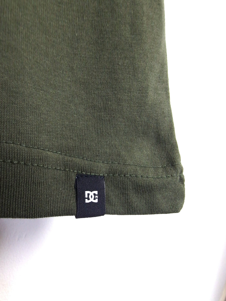 Dc shoes - star tee shirt - forest green / black grind supply company uk