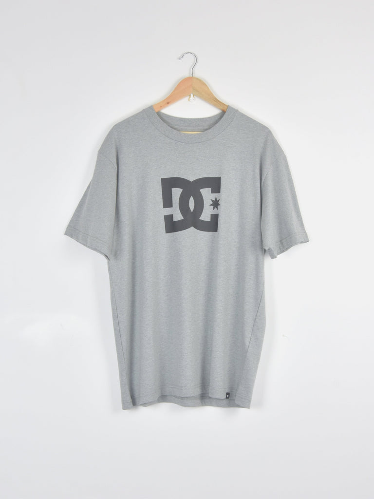 Dc shoes - star tee shirt - heather grey grind supply company uk