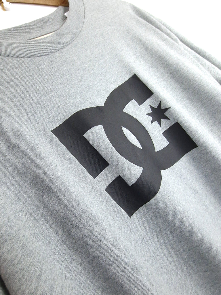 Dc shoes - star tee shirt - heather grey grind supply company uk