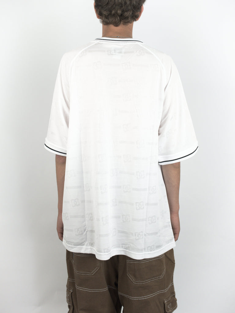 Dc shoes - super tour mesh jersey tee shirt - white t grind supply company uk