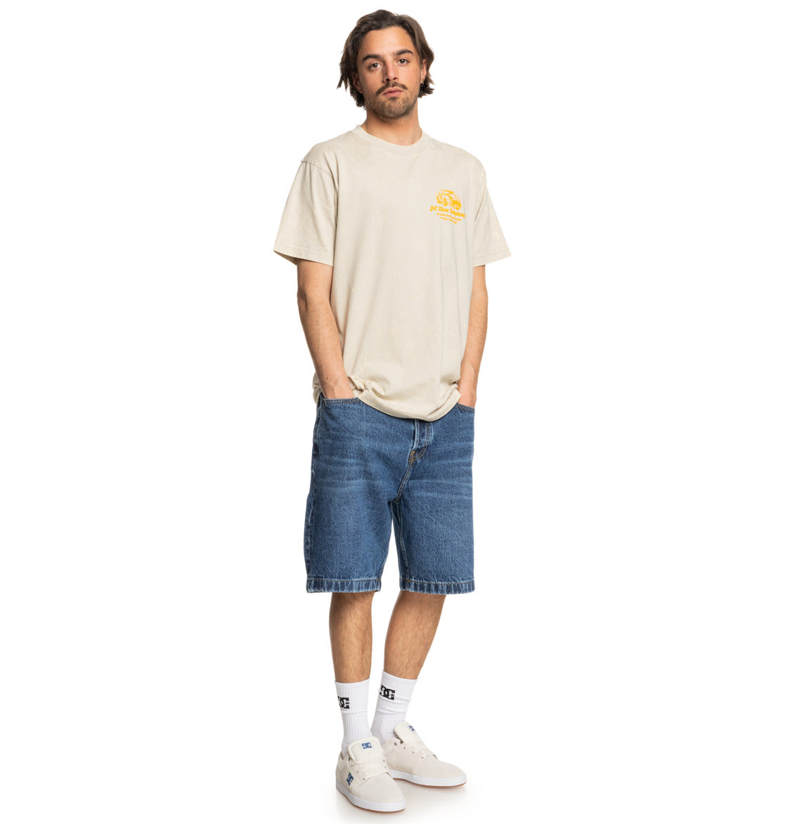 Dc shoes - worker baggy 22’’ shorts - denim carpenter for men