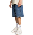 Dc shoes - worker baggy 22’’ shorts - denim carpenter for men