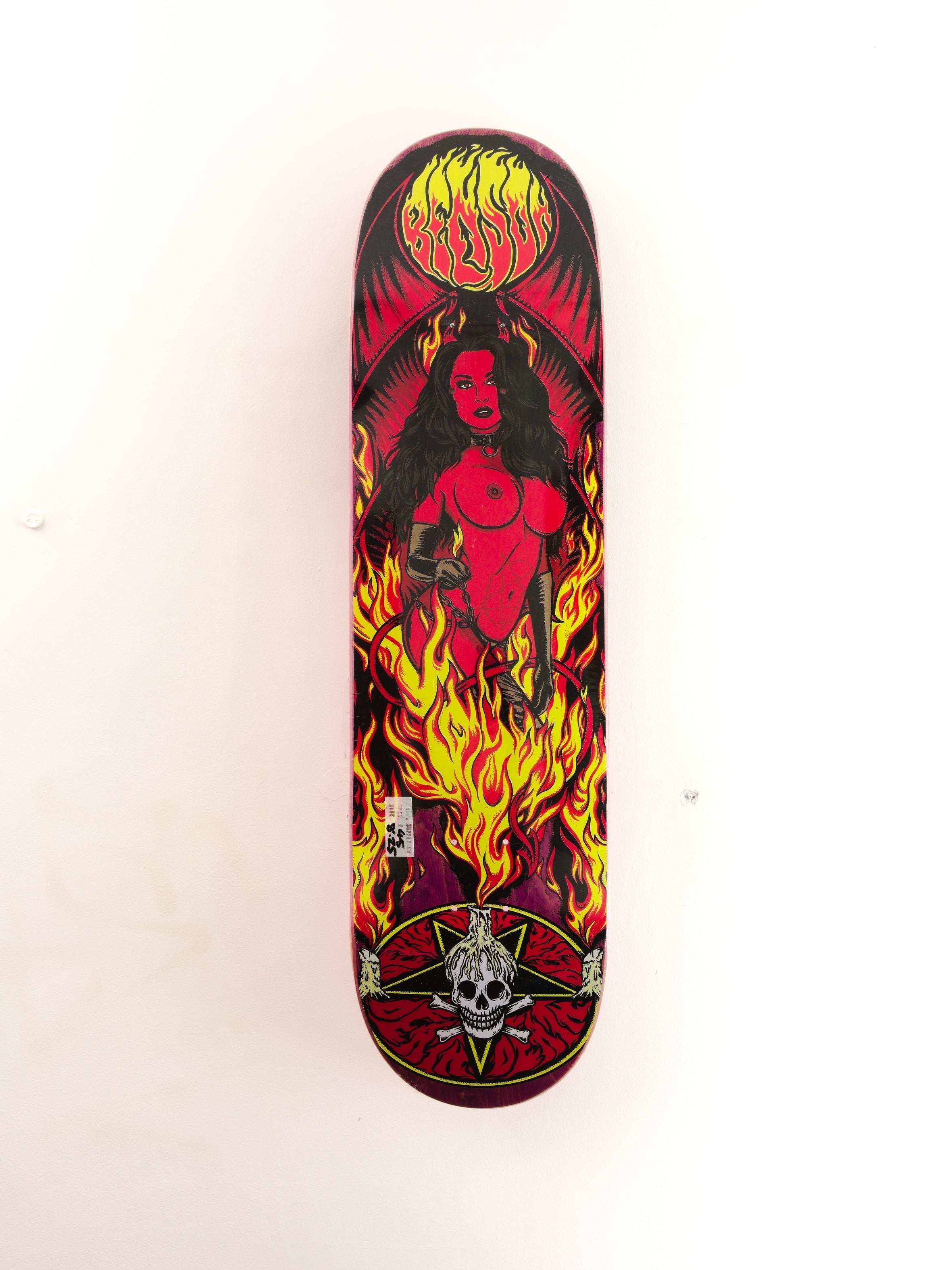 Death skateboards benson ‘devil woman 2’ skateboard deck 8.25 x 31.75 14