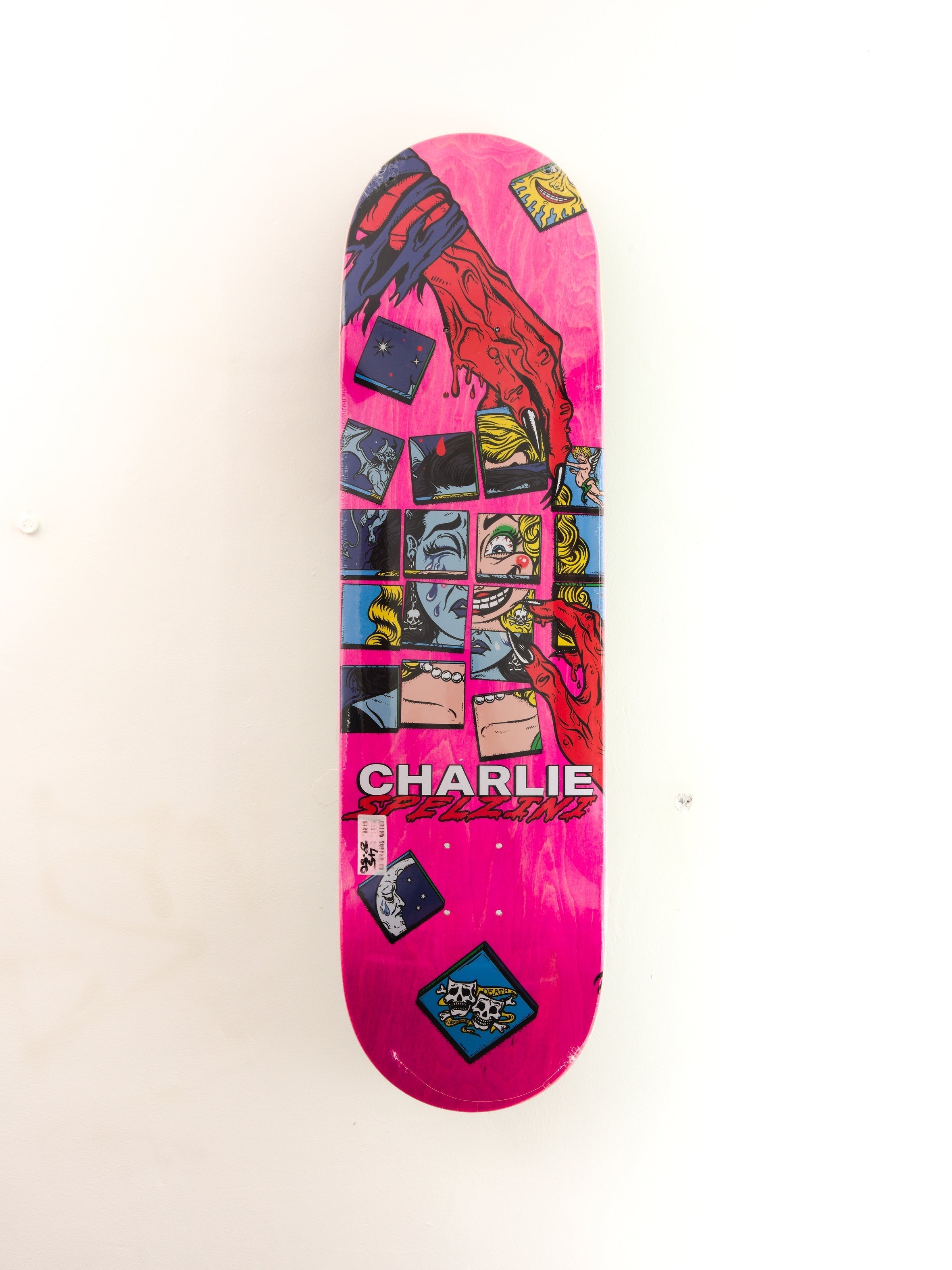 Death skateboards ‘charlie spelzini’ interchangeable’ 8.50 x 32.00 14.25