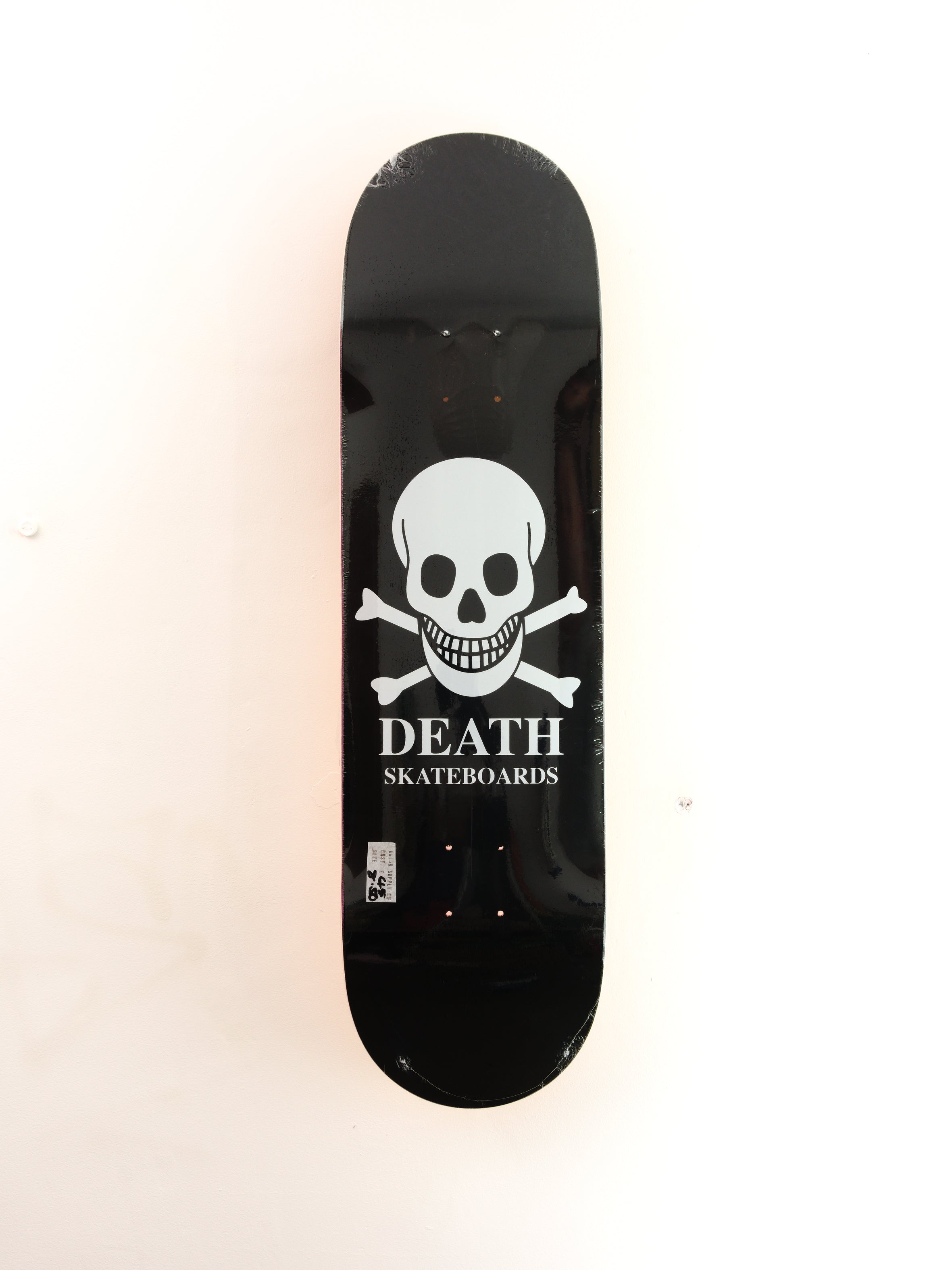 Death skateboards - og black skull skateboard deck - 8.25 x 31.75 14