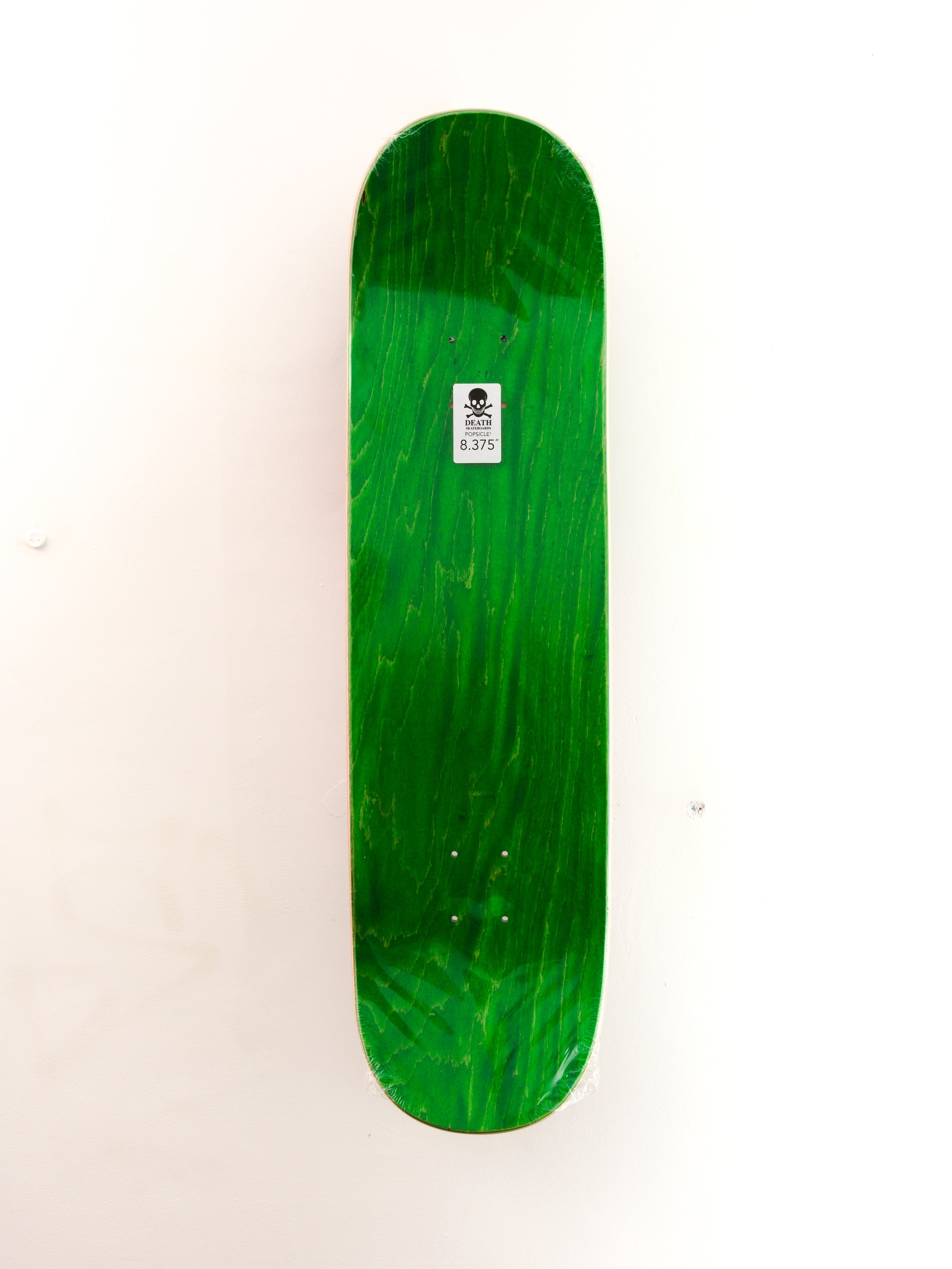 Death skateboards ‘script’ black/pink 8.375″ popsicle2 skateboard deck 8.375 x 31.75