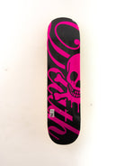 Death skateboards - ‘script’ pink/black skateboard deck - 8.25 x 31.75 14