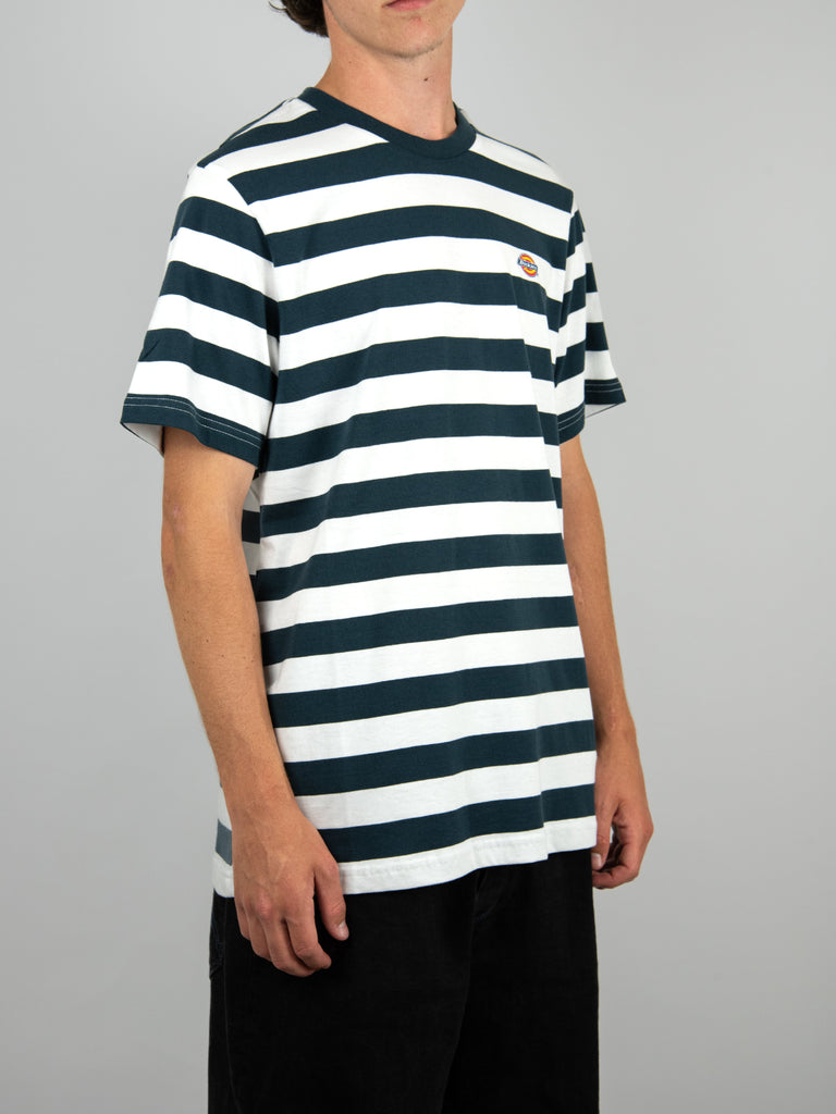 Dickies - Rivergrove - Short Sleeve Tee Shirt - Navy / White Shirts & Tops Fast Shipping