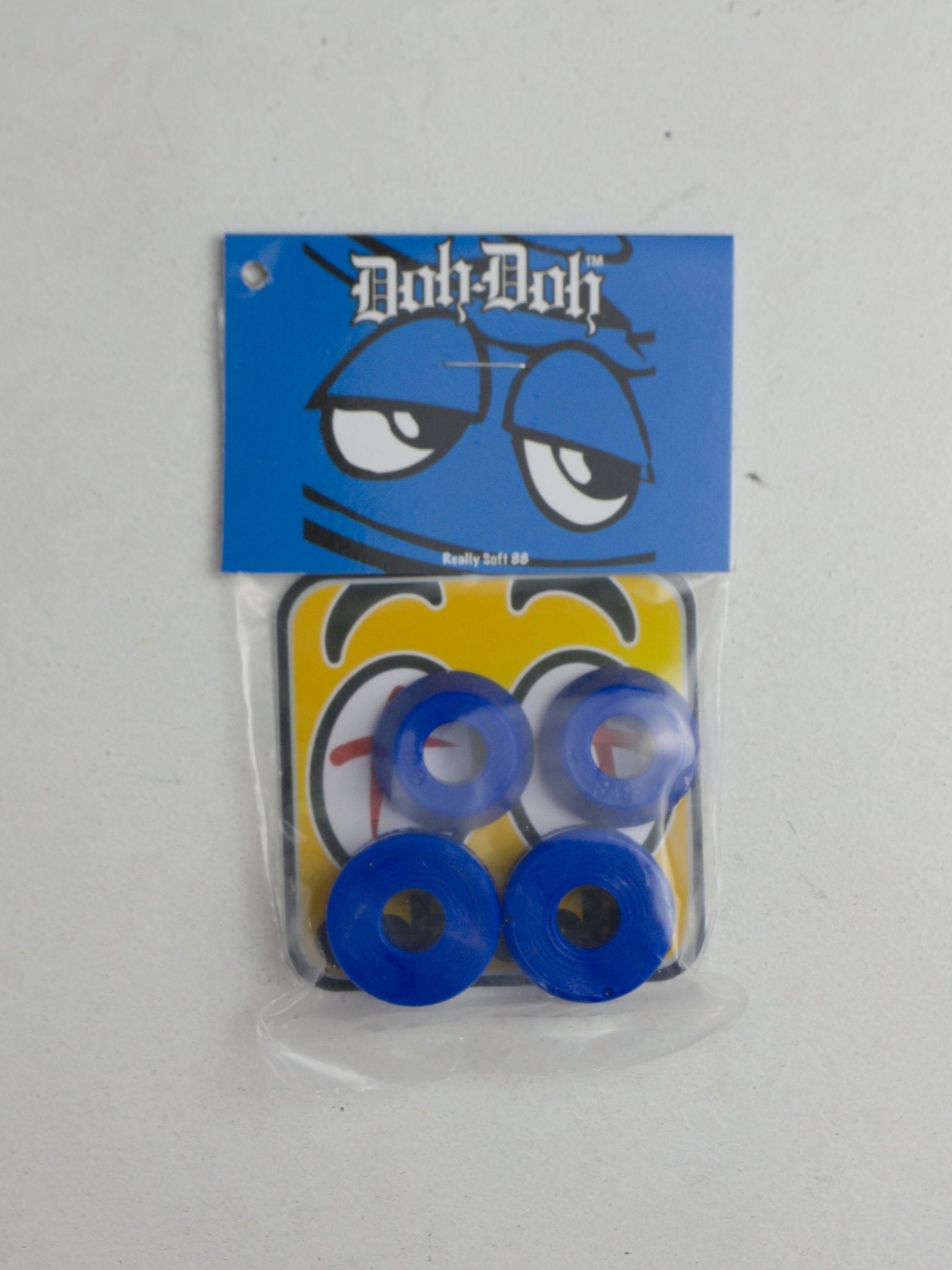 Doh doh’s - hard core bushings - really soft 88a - blue package blue skateboard