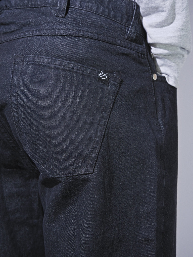 Es - Baggy Fit Denim Deep Black Jeans Fast Shipping Grind Supply Co Online Skateboard Shop