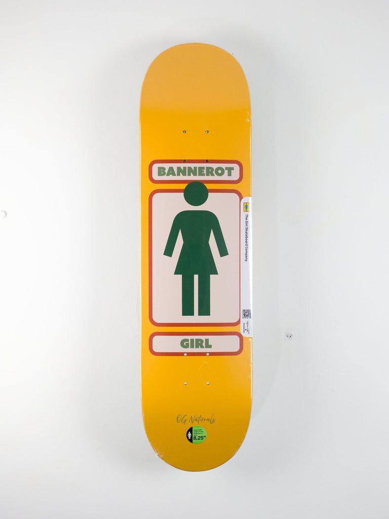 Girl skateboards - og naturals deck - simon bannerot pro skateboard - 8.25 grind supply company uk