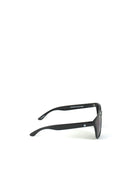 Glassy deric polarized sunlasses black / blue mirror black sunglasses square