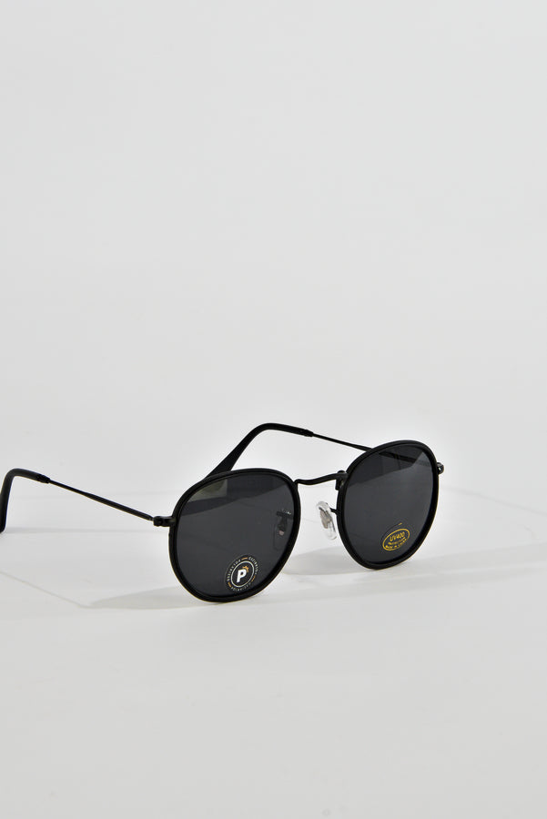 Glassy - Hudson - Polarized - Matte Black Sunglasses Fast Shipping - Grind Supply Co - Online Skateboard Shop