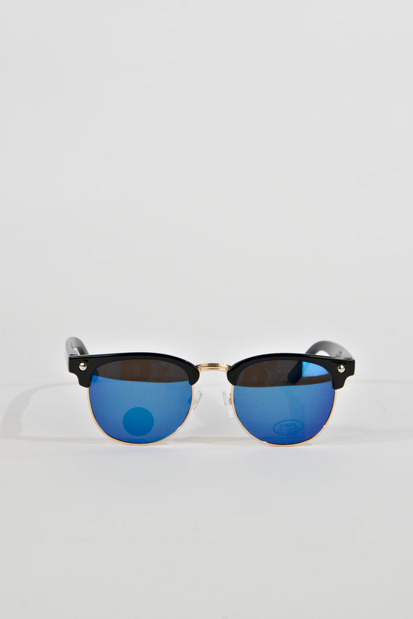 Glassy - Morrison - Sun Glasses - Polarized - Black - Blue Mirror Sunglasses Fast Shipping - Grind Supply Co - Online Skateboard Shop