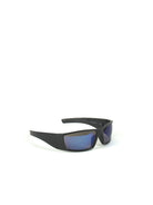 Glassy peet sun glasses polarized black / blue mirror pair black sports