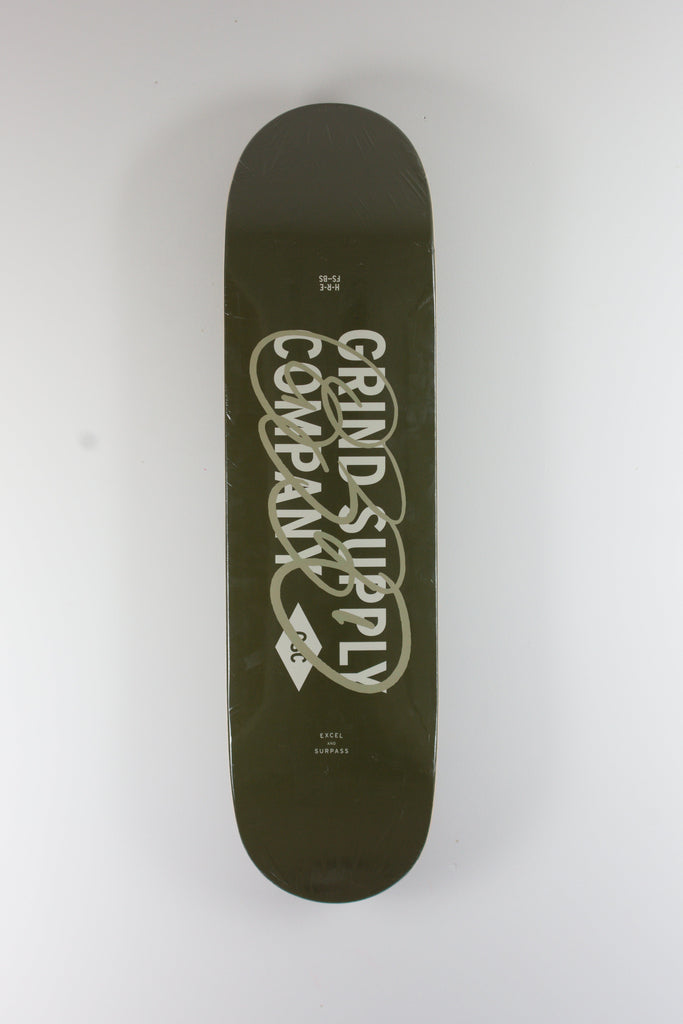 Grind Supply Co - ’layered’ - Team Series - Skateboard Deck - Khaki / Sage / White - 8.375 x 14.25 32.00 Decks Fast Shipping - Online
