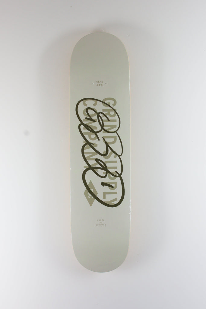 Grind Supply Co - ’layered’ - Team Series - Skateboard Deck - Sage / Off White / Khaki - 8.25 x 14.25 32.00 Decks Fast Shipping - Online