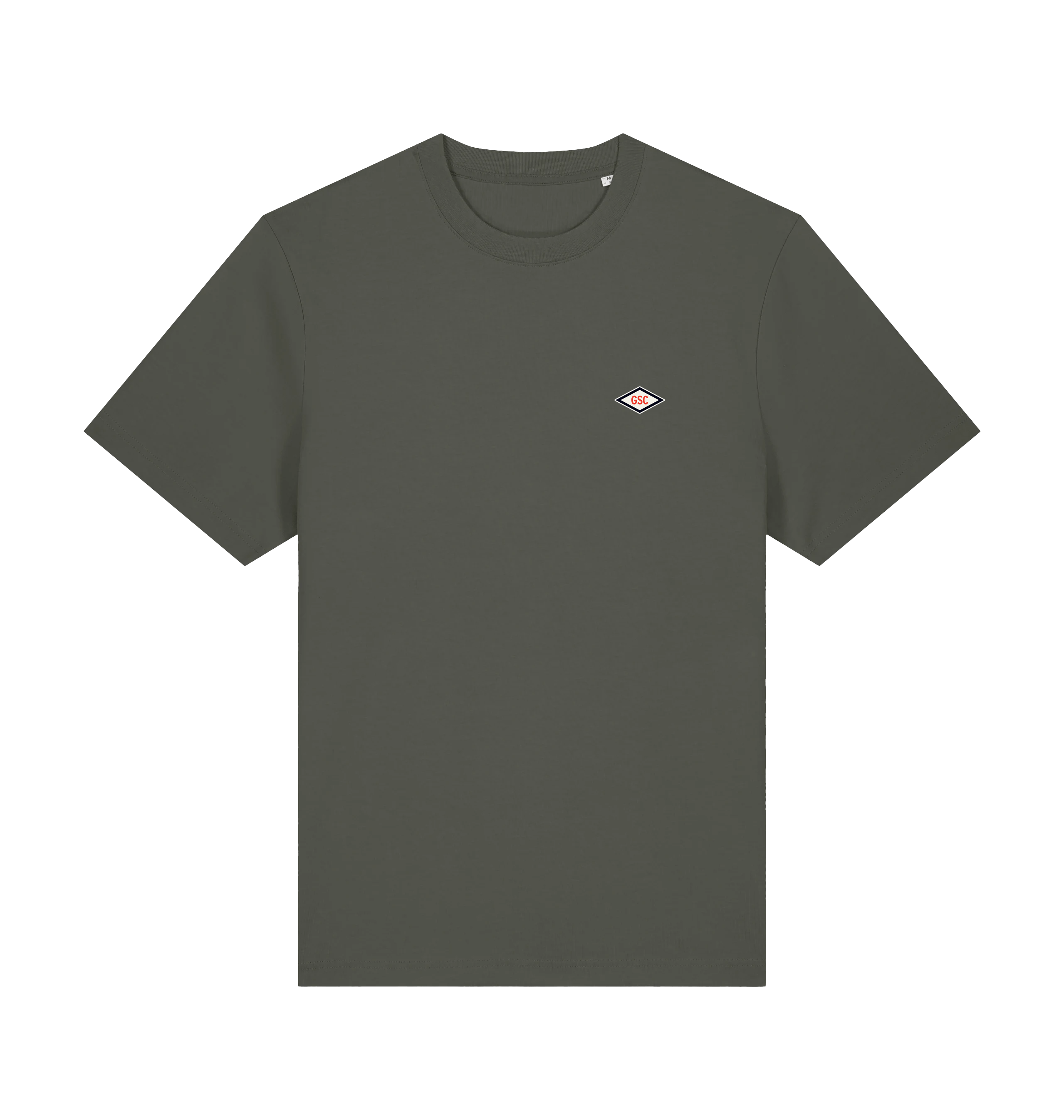 Khaki / xxs grind supply company - diamond logo mid weight tee - production test