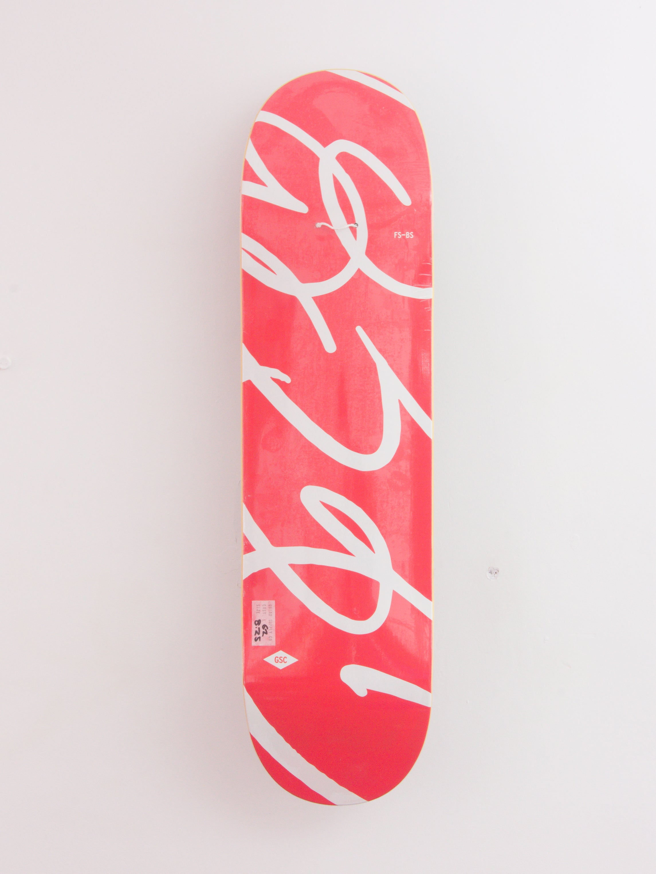 Red white grind supply company - dub logo resin 7 deck - 8.25 x 32.1