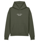 Khaki / xxs grind supply company - gscompany midweight oversized hoodie - production tester