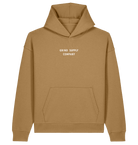 Grounded beige / xxs grind supply company - gscompany midweight oversized hoodie - production tester