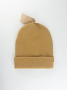 Grind supply co - diamond logo hand finished cuffed beanie - caramel / black
