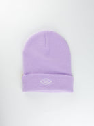 Grind supply co - diamond logo hand finished cuffed beanie - lilac / white
