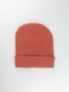 Grind supply co - diamond logo hand finished cuffed beanie - rust brown / black