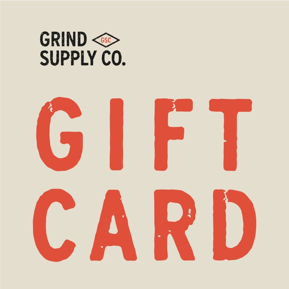 Gift card advertisement for Grind Supply Co at an online skateboard shop