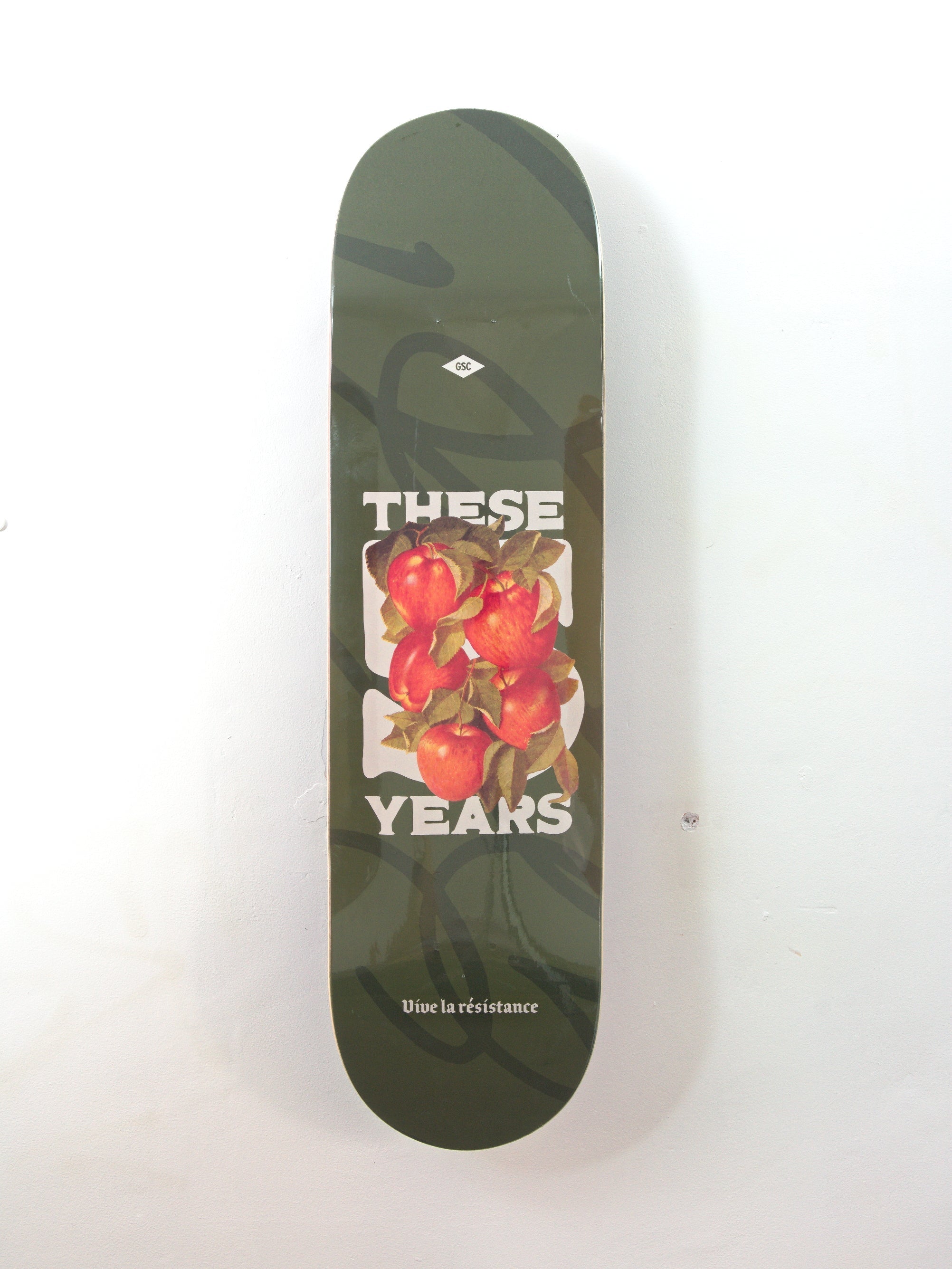 Grind supply co - ’these 5 years’ skateboard deck - limited edition skateboard deck graphic