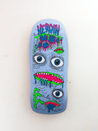 Heroin skateboards - ’mutator’ extra wide boi skateboard deck - 13’’ behemoth shape light blue skateboard