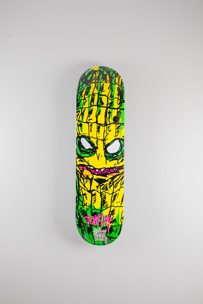 Heroin Skateboards Savages Series Tom Day Pro Skateboard Deck 8.75 vibrant alien design