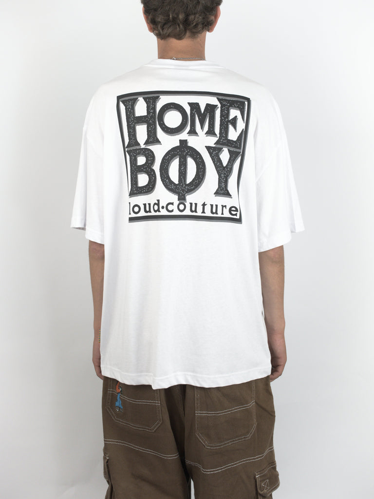 Homeboy - old school t shirt - white t grind supply company uk